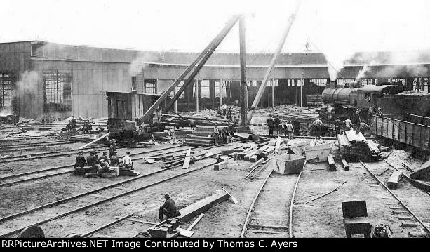 PRR "Turntable Installation," #1 of 2, c. 1908